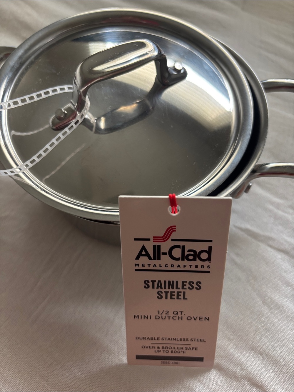 All Clad Stainless Steel Mini Dutch Oven 1/2Qt